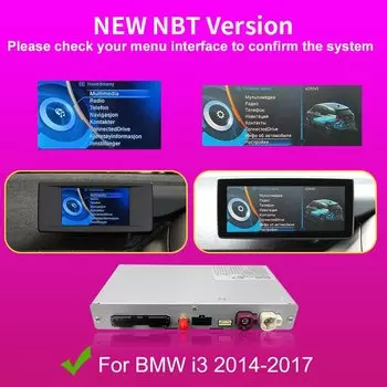 Беспроводная система CarPlay для BMW i3 I01 NBT и EVO 2014-2021, с Android Auto Mirror Link AirPlay, навигация, функция воспроизведения автомобиля