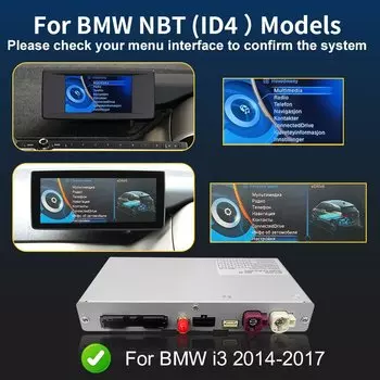 Беспроводная система CarPlay для BMW i3 i01 NBT/EVO 2014-2021 с Android Auto Mirror Link AirPlay Поддержка функции CarPlay сзади