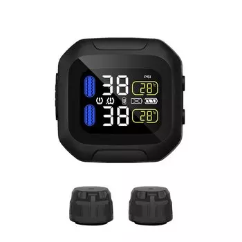 Беспроводная система контроля давления в шинах мотоцикла TPMS, ЖК-дисплей для шин двигателя с внутренними или внешними датчиками TH/WI