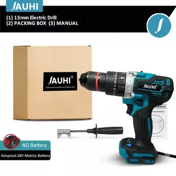 Беспроводная ударная дрель JAHUI 13 мм