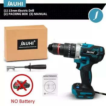 Беспроводная ударная дрель JAUHI 13 мм