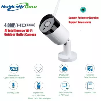 Беспроводная уличная камера видеонаблюдения, 4 МП, 2560x1440p