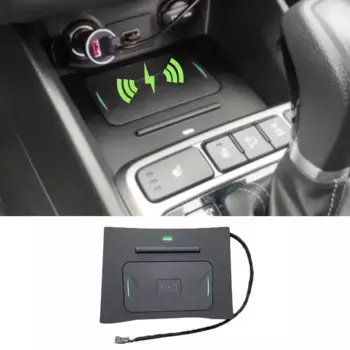 Беспроводное зарядное устройство центральной консоли для Hyundai creta ix25 2017 2020, держатель для телефона, быстрая зарядка, аксессуары для интерьера