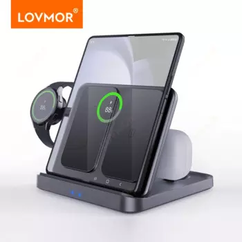 Беспроводное зарядное устройство для Samsung Galaxy Z Fold5/4/3/ Z Flip5/4/3 и наушники 3 в 1