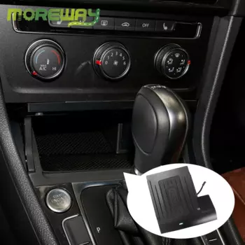Беспроводное зарядное устройство для Volkswagen Golf 7 MK7 2013-2019 15 Вт