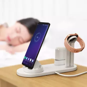 Беспроводное зарядное устройство HAWKEN для iPhone 11 pro XS MAX XR 8 Plus Airpods Pro Apple Watch 5 4, зарядная станция, аксессуары для телефонов, быстрая зарядка