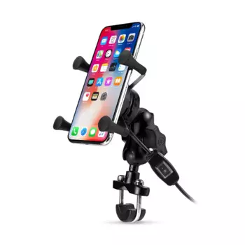 Беспроводное зарядное устройство QC3.0 для телефона мотоцикла, USB, быстрая зарядка, 9-30 в, держатель кронштейна, вращение на 360 градусов, руль велосипеда мотоцикла