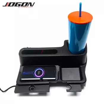 Беспроводное зарядное устройство с USB-зарядкой для Toyota Land Cruiser FJ70, FJ76, FJ77, FJ78, FJ79, LC70, LC76, LC77, LC79, подлокотник для хранения