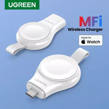 Беспроводное зарядное устройство UGREEN для Apple Watch Series 7 6 5 4 3 MFi, портативное USB-устройство для беспроводной зарядки, магнитное зарядное устройство