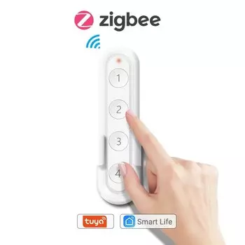 Беспроводной 4-кнопочный пульт дистанционного управления QCSMART ZigBee