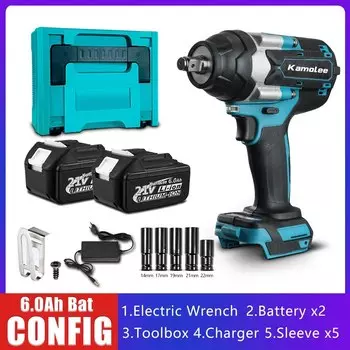 Беспроводной аккумуляторный гайковерт Kamolee 1800