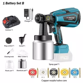 Беспроводной электропистолет-распылитель краски HAOYUNMA 48В 1000 мл