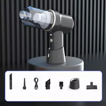 Беспроводной автомобильный пылесос, 120 Вт, 8000 Па