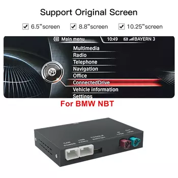 Беспроводной CarPlay Android Auto для BMW NBT CIC 1 2 3 4 5 серии X1 X3 X4 X5 F20 F21 F30 F31 F34 F10 F48 F25 F26 F15 F60 F10 E84