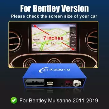 Беспроводной CarPlay для Bentley Mulsanne Android Auto Airplay, зеркальная связь, модернизированная автомобильная Ai Box, мультимедийная USB-навигация, DSP-камера