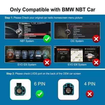 Беспроводной декодер Carplay для BMW NBT ID4/CIC System 1, 2, 3, 4, 5, X1 X3 X4 X5 F20 F21 F23 F30 F31 F34 F35 F10 F11 F48 F25 F26 F15