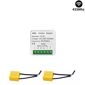 Беспроводной двухклавишный выключатель WenQia