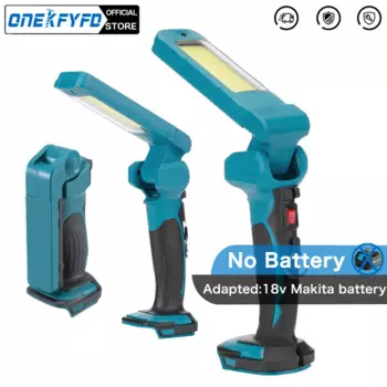 Портативный фонарик ONEKFYFD для батареи Makita 18в