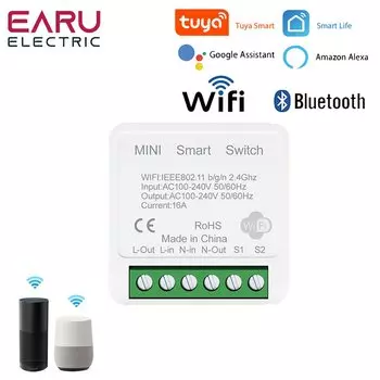 Беспроводной интеллектуальный выключатель EARUELECTRIC 16A