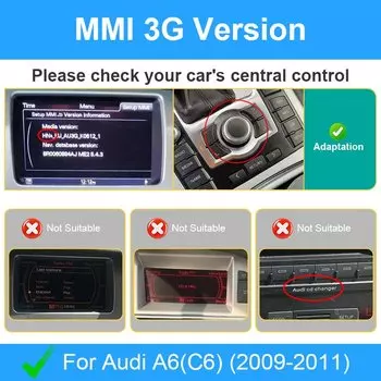 Беспроводной интерфейс Apple CarPlay Android Auto для Audi A6 A7 C6 2009-2011, с навигацией Mirror Link AirPlay Car Play