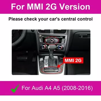 Беспроводной интерфейс CarPlay Android Auto для Audi A4 B8 A5 2008-2016, с функциями камеры заднего вида AirPlay Mirror Link CarPlay