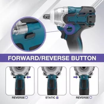 Беспроводной Электрический ударный гайковерт, 18 в, 1/2 нм