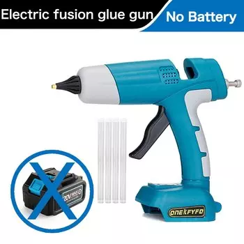 Беспроводной клеевой пистолет ONEKFYFD для Makita 18В + 5 клеевых палочек