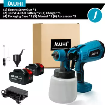 Беспроводной краскопульт JAUHI синего цвета для Makita 18В