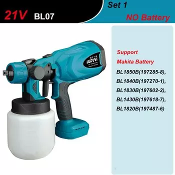 Беспроводной краскопульт LUDYVI для Makita 18В