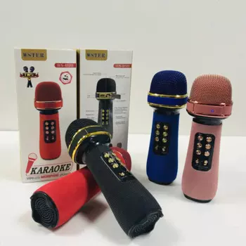 Беспроводной микрофон для караоке с Bluetooth-динамиком для сотового телефона/ПК, портативный ручной микрофон