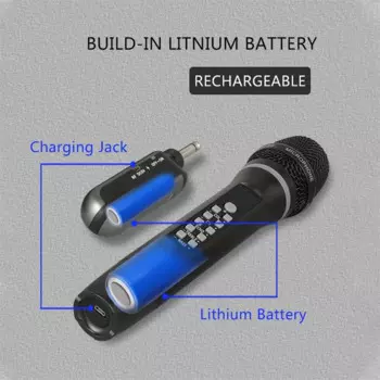 Беспроводной микрофон UHF, ручной Bluetooth микрофон для караоке, студийная запись, домашнее искусственное пение, для автомобильного динамика