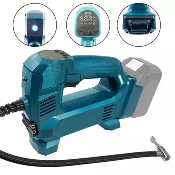 Беспроводной надувной насос высокого давления с цифровым дисплеем, портативный автомобильный электрический воздушный насос для Makita 18 в, литий-ионный аккумулятор