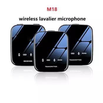 Беспроводной петличный микрофон M18, петличный микрофон типа C, записывающее оборудование, для цифровой зеркальной камеры, iPhone, Android