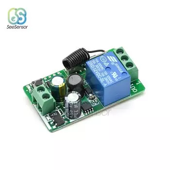 Беспроводной пульт дистанционного управления, приемник переключателя, модуль для светодиодсветильник лампы, 315 МГц, 433 МГц, 85 в, 110 В переменного тока, 1 канал