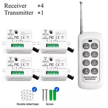 Беспроводной пульт дистанционного управления SLMPLEFUN 433МГц для светильников и вентиляторов