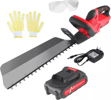 Беспроводной резак для живой изгороди и кустовой резак, батарея 21 в 2 Ач и зарядное устройство в комплекте