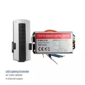 Беспроводной RGB-контроллер Lebeisenf 4 группы 220В 4000Вт