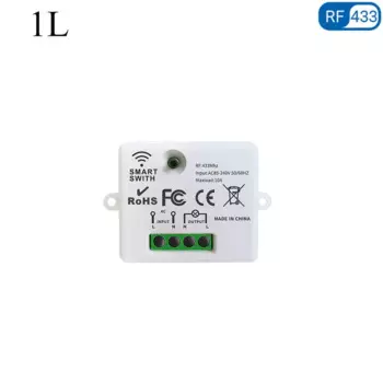 Беспроводной сенсорный выключатель Tedeligo, 433 МГц, 110 В, 220 В, 10 А