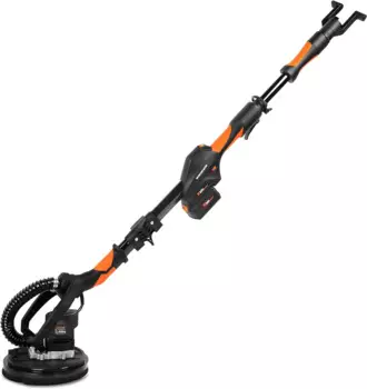 Беспроводной шлифовальный станок для гипсокартона WEN, бесщеточный с переменной скоростью, аккумулятор 20 в макс. 5,0 Ач и зарядное устройство (20409)