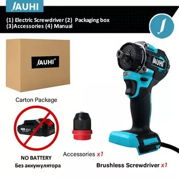 Беспроводной шуруповерт JAUHI 18В 2в1