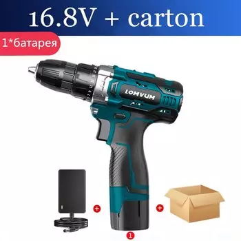 Беспроводной шуруповерт LOMVUM 16.8В