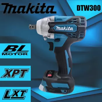 Беспроводной ударный гайковерт Makita DTW300 с бесщеточным Мотором и крутящим моментом 330 нм электрический ключ с переменной скоростью электрический гайковерт 18 в инструменты