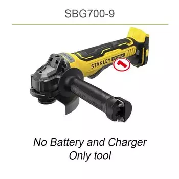 Беспроводной угловой шлифовальный станок STANLEY Fatmax V20 SBG700
