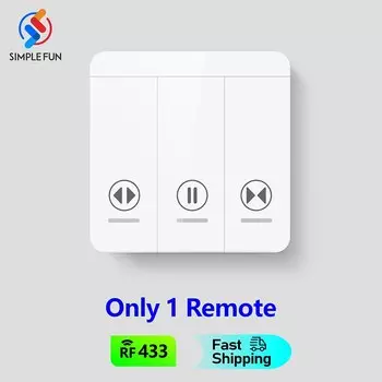 Беспроводной умный переключатель для штор SLMPLEFUN