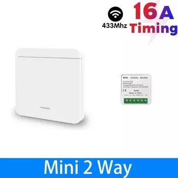 Беспроводной умный выключатель Tedeligo 433 МГц 16A