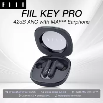Беспроводные наушники FIIL Key Pro Bluetooth 5,4 TWS 40 дБ ANC MAF™Активное шумоподавление 30 часов воспроизведения наушники GlobalEdition