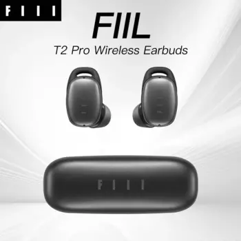 Беспроводные наушники FIIL T2 Pro, гибридные наушники с двойным микрофоном, 37dB, ANC, Bluetooth 5,2, TWS, ENC, быстрая Беспроводная зарядка