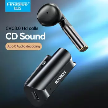 Беспроводные наушники Fineblue F5 Pro APT-X, Bluetooth-наушники с лотосом, гарнитура с клипсой, наушники с сенсорным управлением