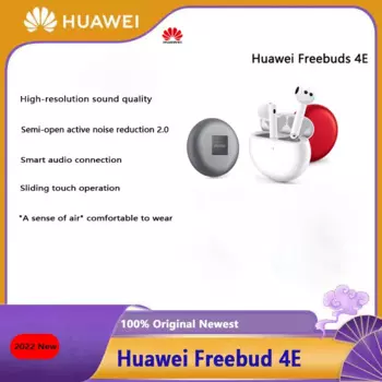 Беспроводные наушники Huawei freebugs 4E, Bluetooth 5,2, активное шумоподавление, TWS, технология ANC, подключение двух устройств