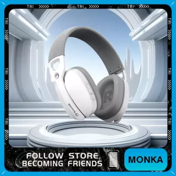 Беспроводные наушники Monka Marvo Gt30, трехрежимная электронная спортивная Гарнитура, легкие наушники, эргономичные наушники для ПК, геймерская гарнитура